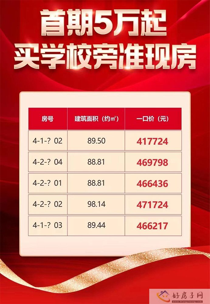 领地城现推5套88-98㎡，最低41万起(图1)